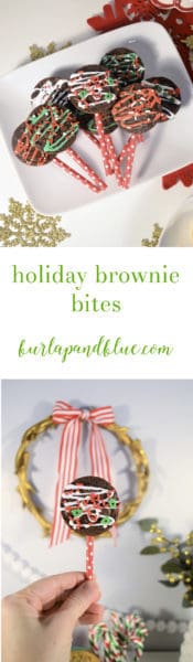 holiday brownie bites