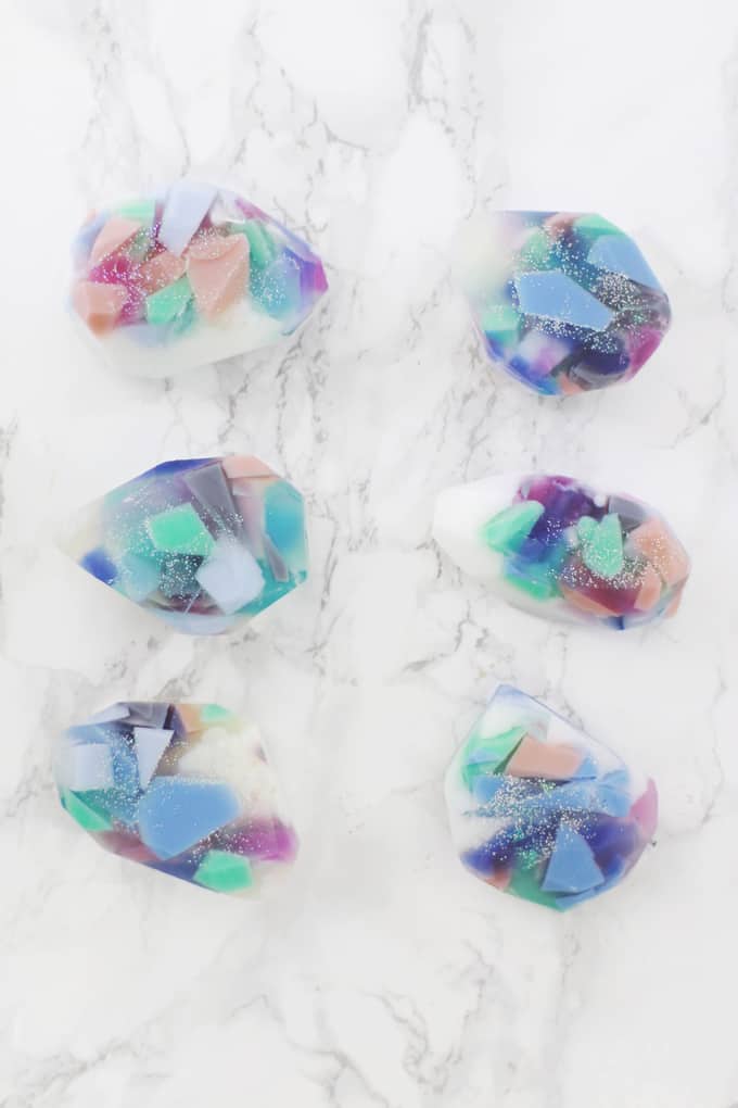diy gemstone soap