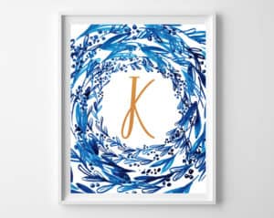 Name Art and Alphabet Printables {Free Printable Art}