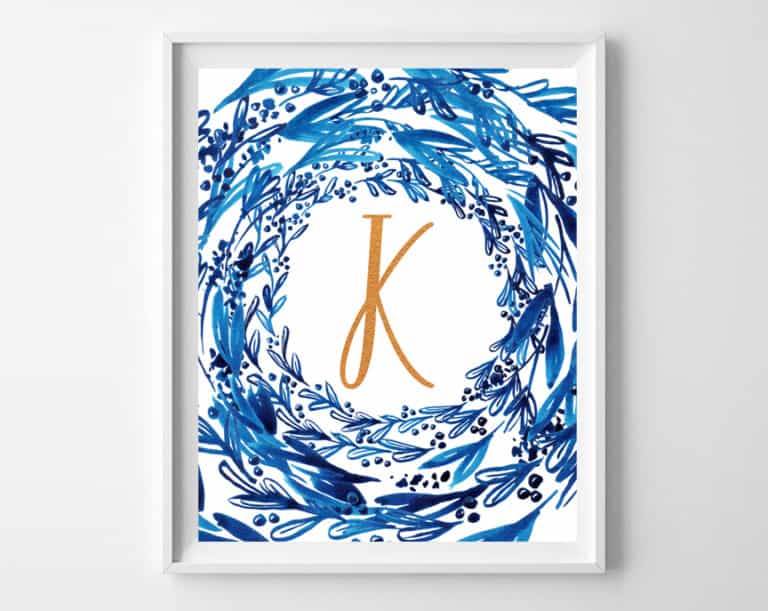 Name Art and Alphabet Printables {Free Printable Art}