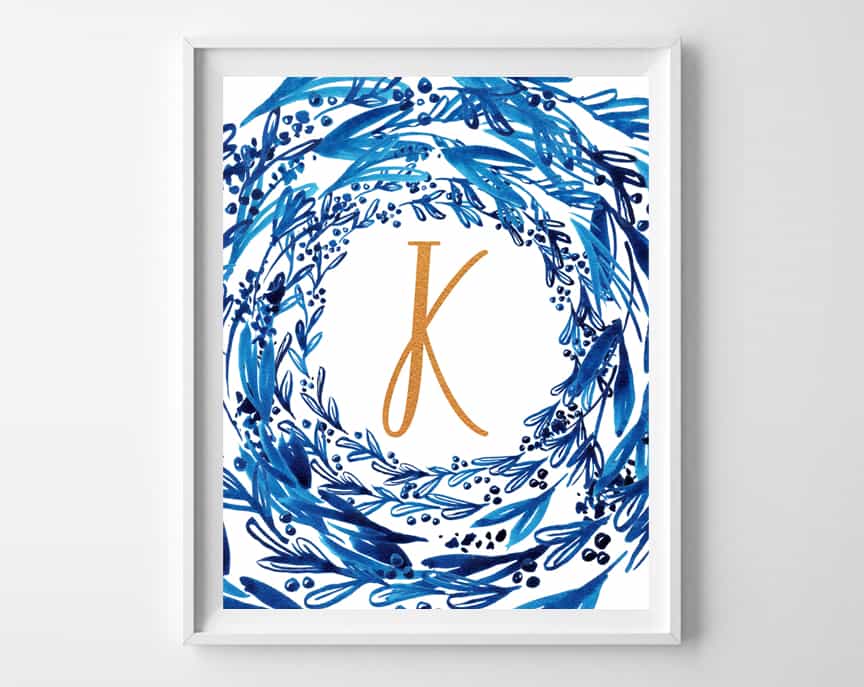 free printables indigo copper