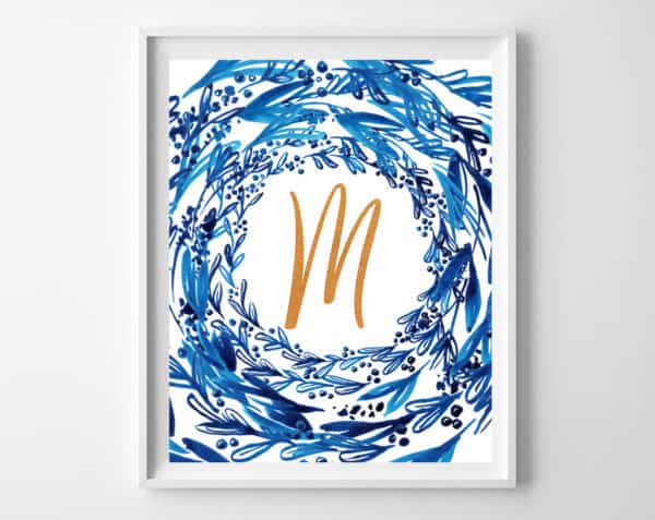 free printables indigo copper