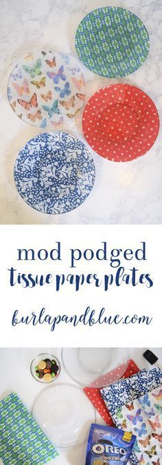 Decoupage Plates