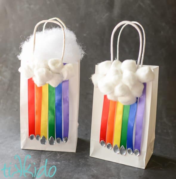 rainbow gift bags