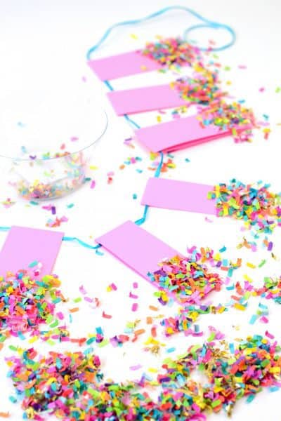 diy confetti banner