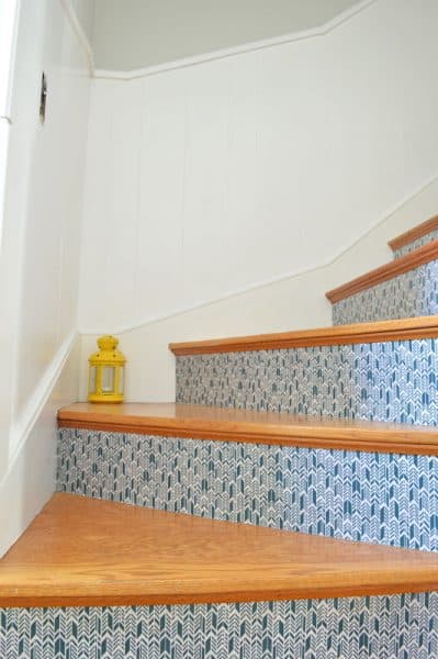 mod podge stairs