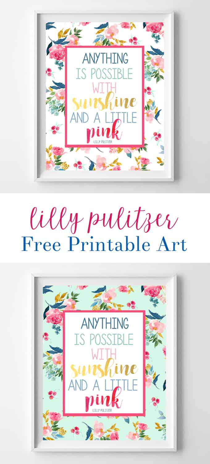 lily pullitzer quote printables