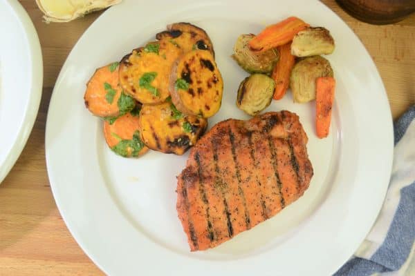 grilled sweet potatoes