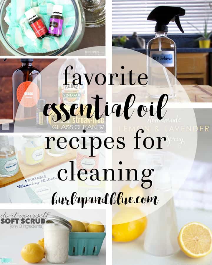 essential oil recipes for cleaning + tips for DIY cleaners