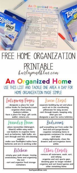 home organization 