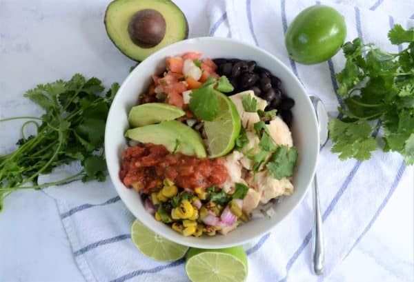 Easy Chicken Burrito Bowls