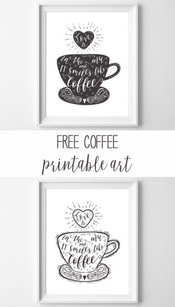 free coffee printables