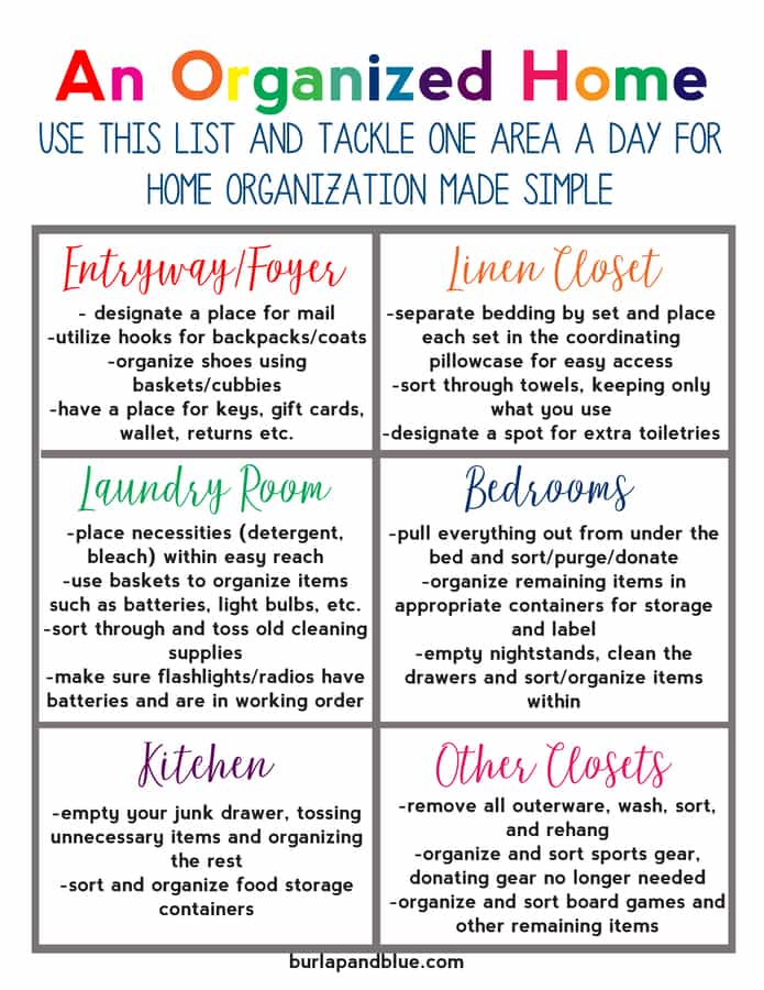 Free Printables To Help You Organize Every Aspect Of Your Life