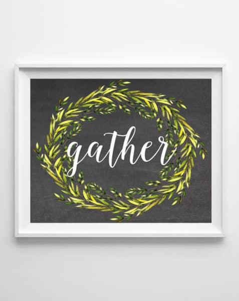 Fall Free Printables gather 