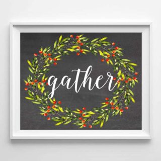 gather free printable