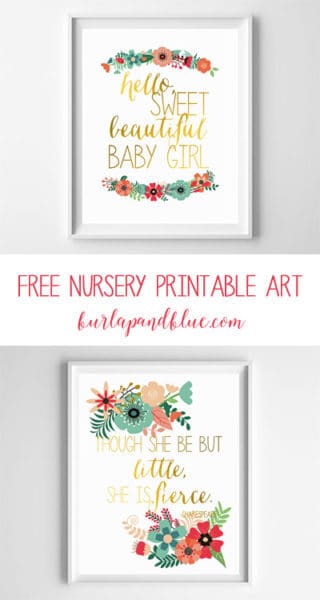 free nursery printable art