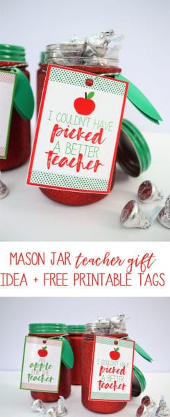 Teacher Gift Idea and Printable by Burlap and Blue