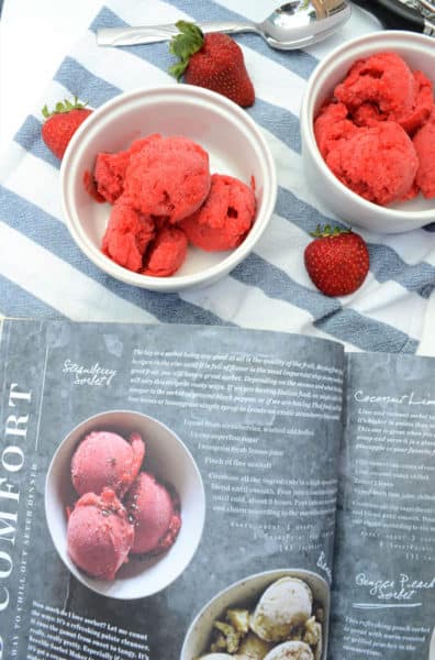 how to make strawberry sorbet 5