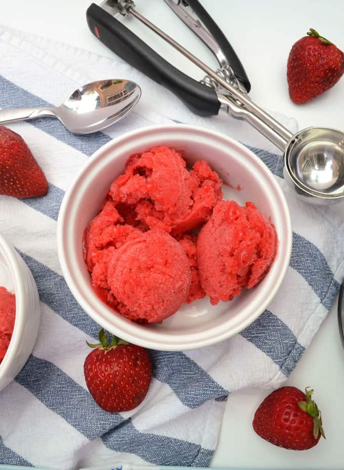 how to make strawberry sorbet 6