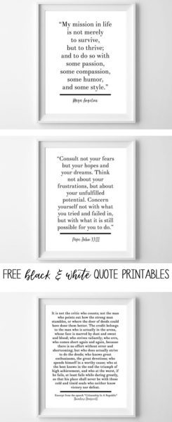 Free of charge Printable Rates Nursery Decor and Wall Artwork Estimate photograph relating to Free Printable Wall Art Black and White identified as Absolutely free Printable Rates Nursery Decor and Wall Artwork Quotation