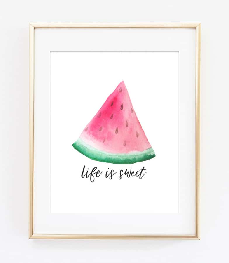 watermelon printable