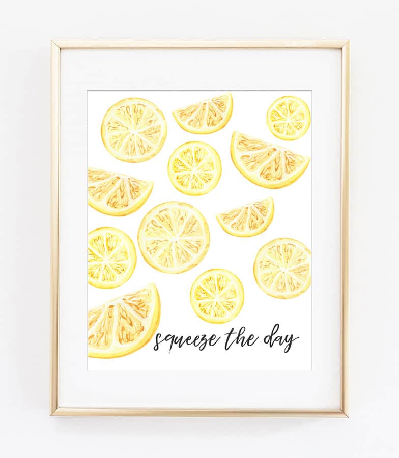 lemon art print