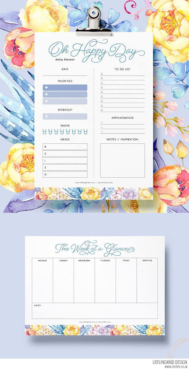 planner printables