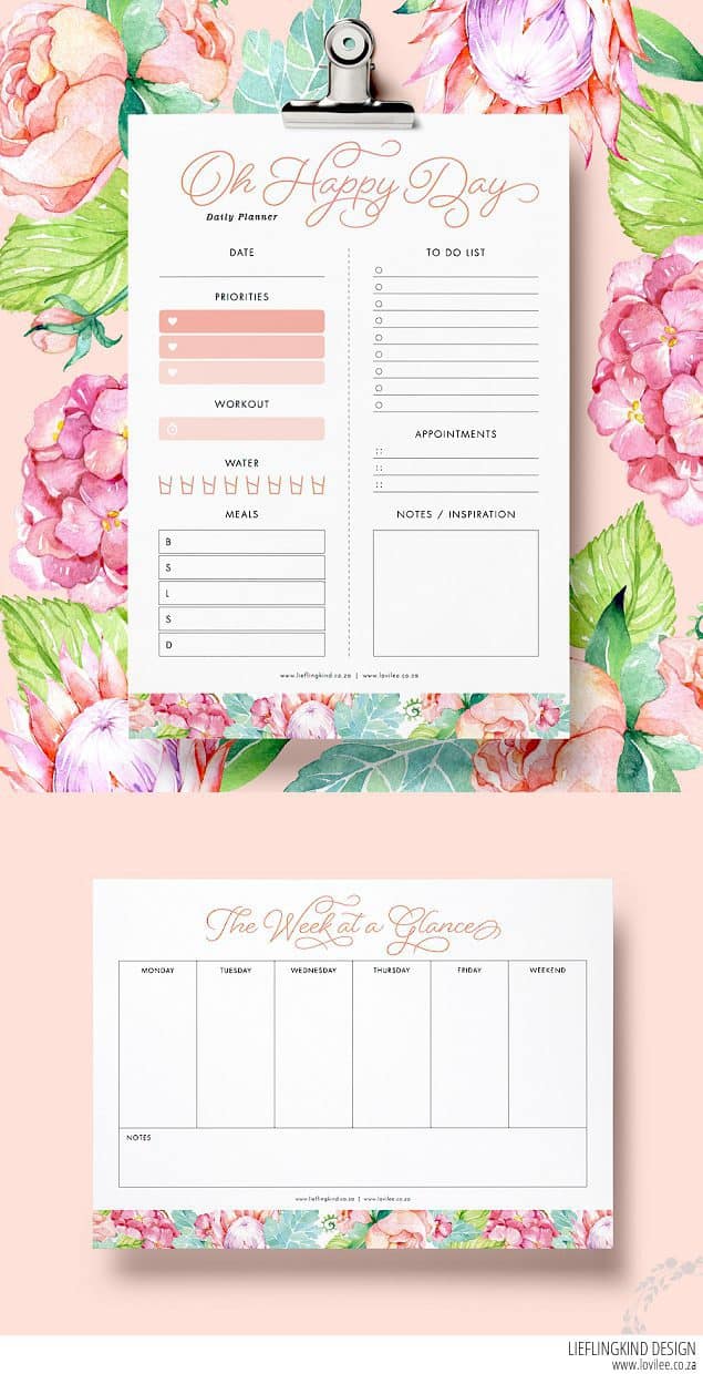 planner printables