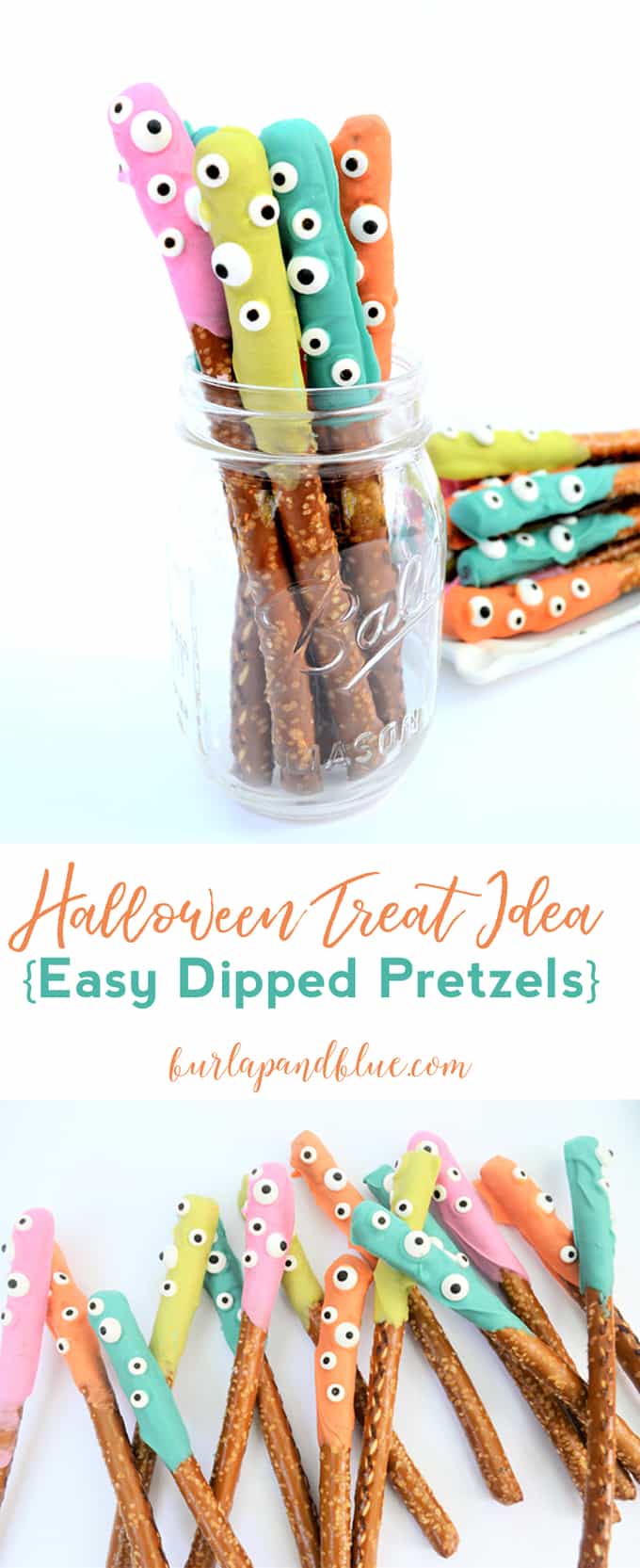 no bake halloween treat | dipped pretzels | fall recipe | halloween recipe