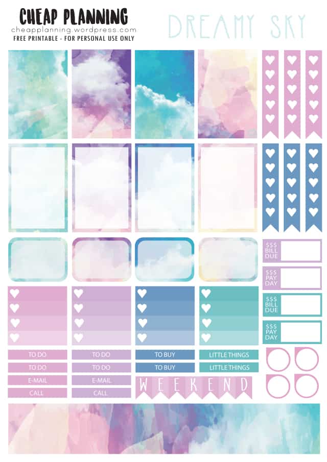 planner printable