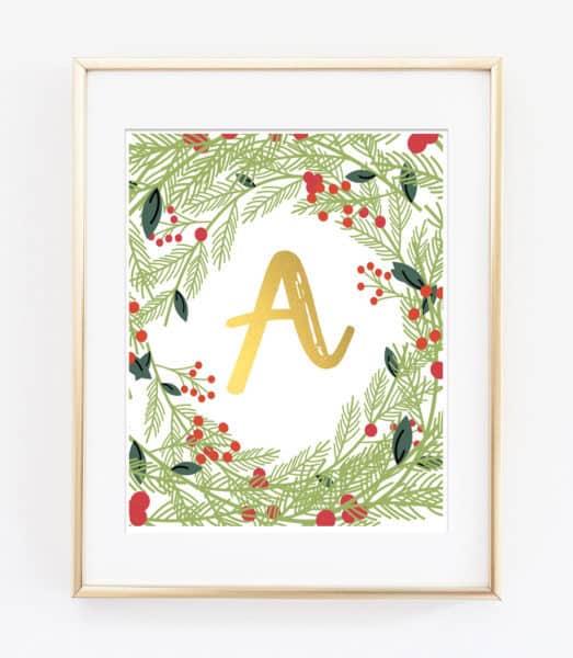 Name Art and Alphabet Printables {Free Printable Art}