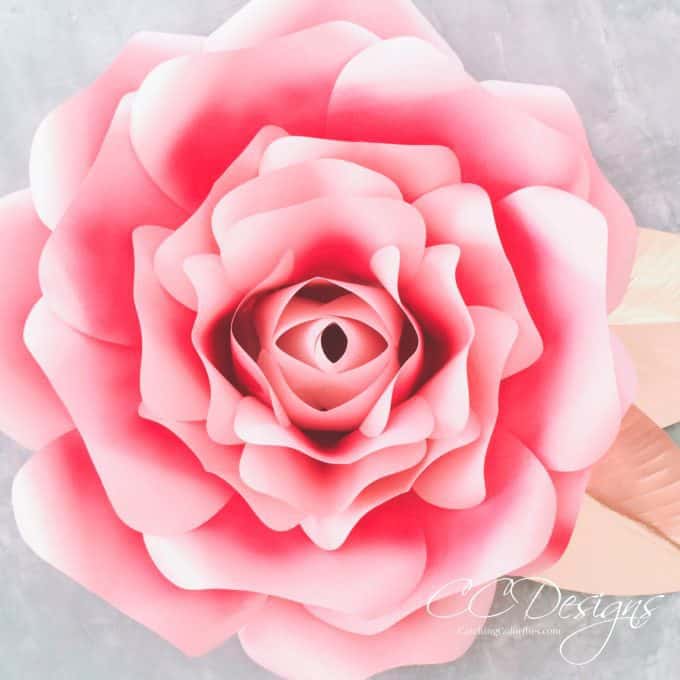 Giant Paper Flowers-How to Make Paper Garden Roses with ...