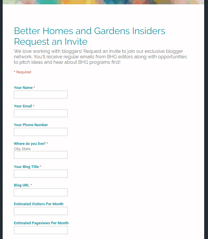 bhg insider application