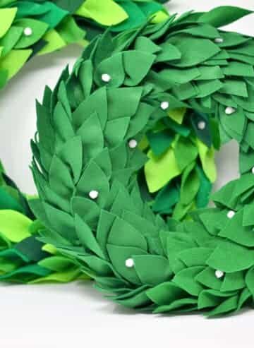 felt wreath diy 1