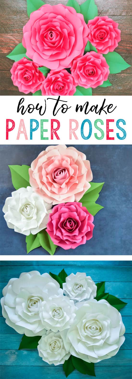 how to make paper roses