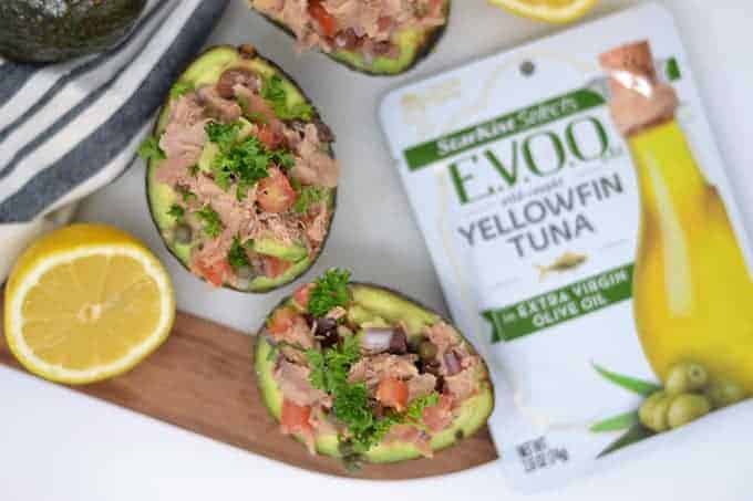 tuna salad in avocado 1