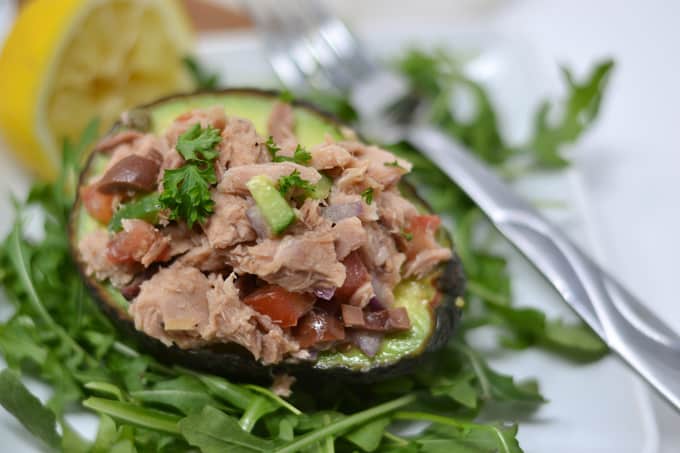 tuna salad in avocado 4