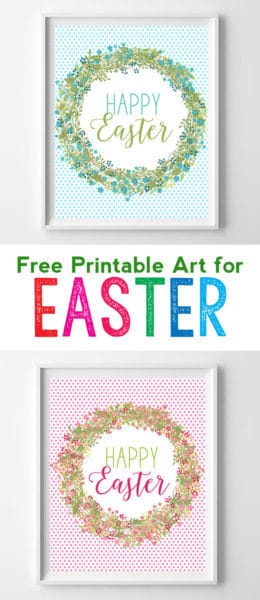 Easter Free Printable Art {Easy Spring Decor Idea}