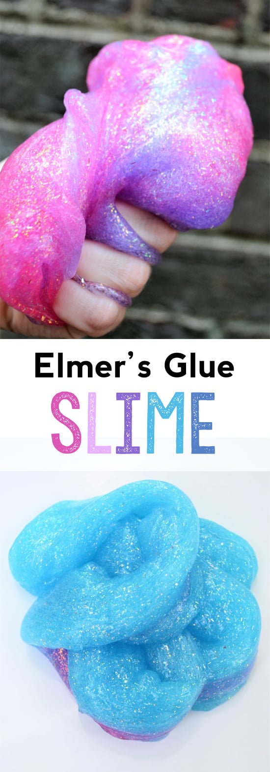 Slime Recipe {An Easy Glitter Slime Kids Craft}