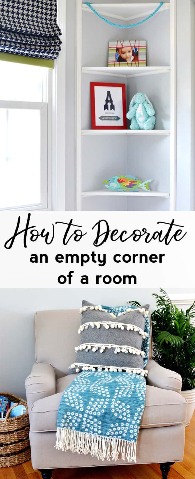 Easy ways to decorate an empty corner of a room! Sharing affordable home decor tips and tricks.