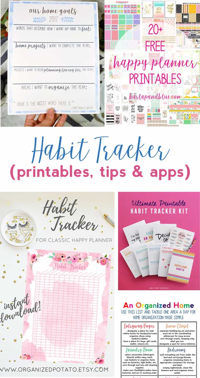 habit tracker ideas | habit tracker printables | habits | journaling | planner | printables