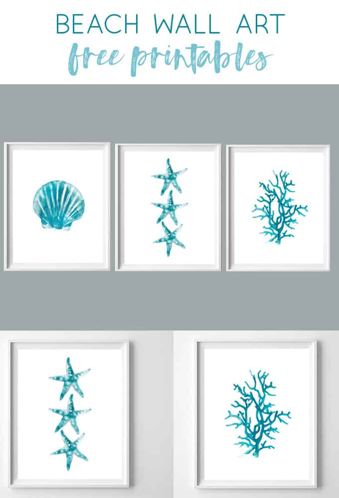 Beach Wall Art Free Turquoise Watercolor Beach Printables Beach Wall Art Free Turquoise Watercolor Beach Printables