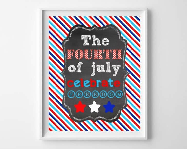 fourth of july printable