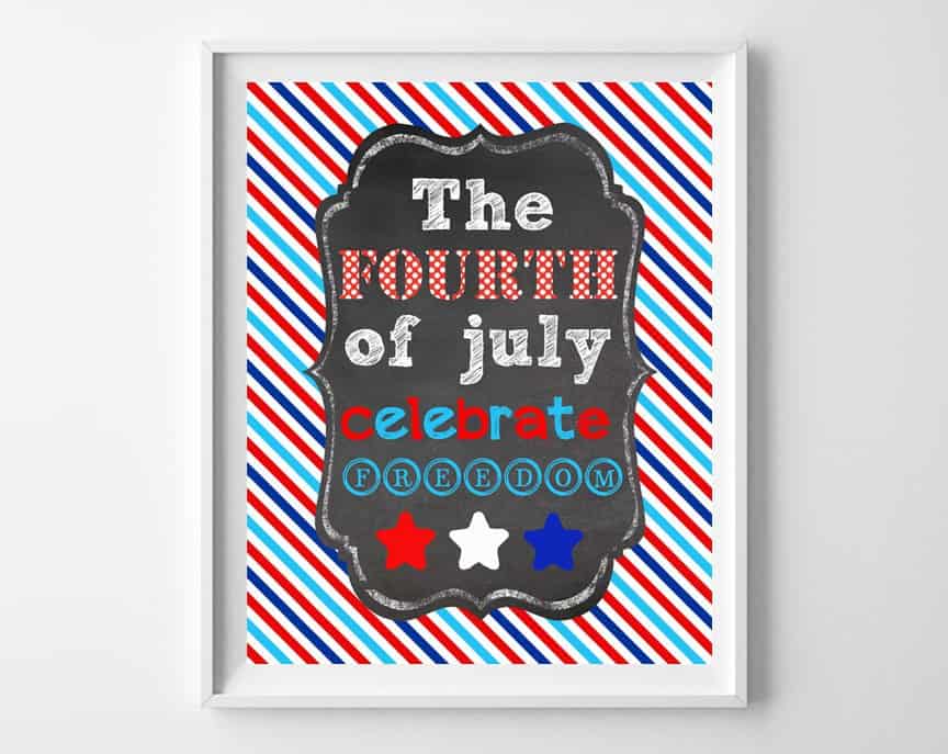 fourth of july printable