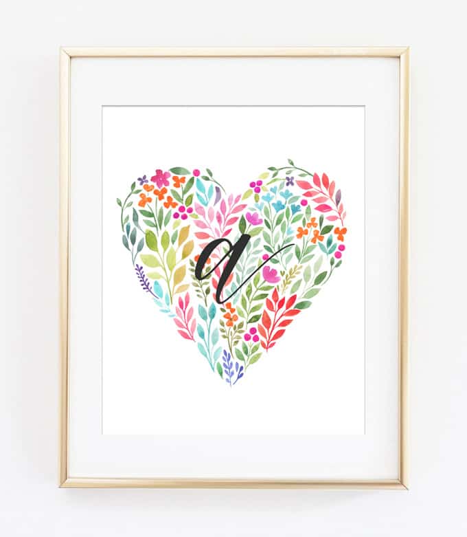 heart art printable