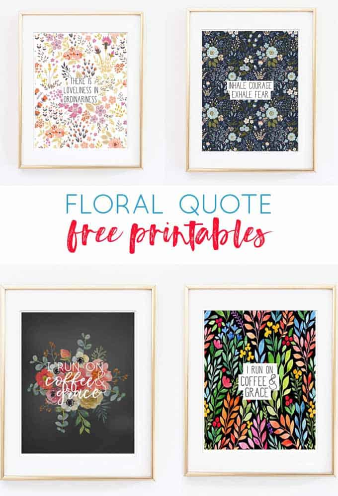 quote art | quote printables | wall art | art ideas | free printables | floral | modern | flower printables | coffee art | coffee