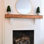 rustic fireplace