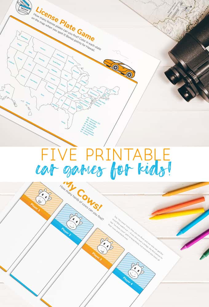 car games for kids | kids printables | road trip games | car games | summer | summer ideas for kids | free printables