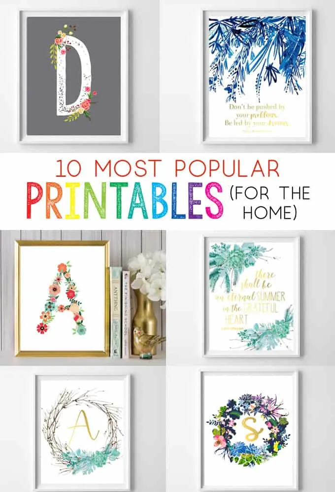 Wall Art On The Cheap Top 10 Most Popular Free Printables For The Home
