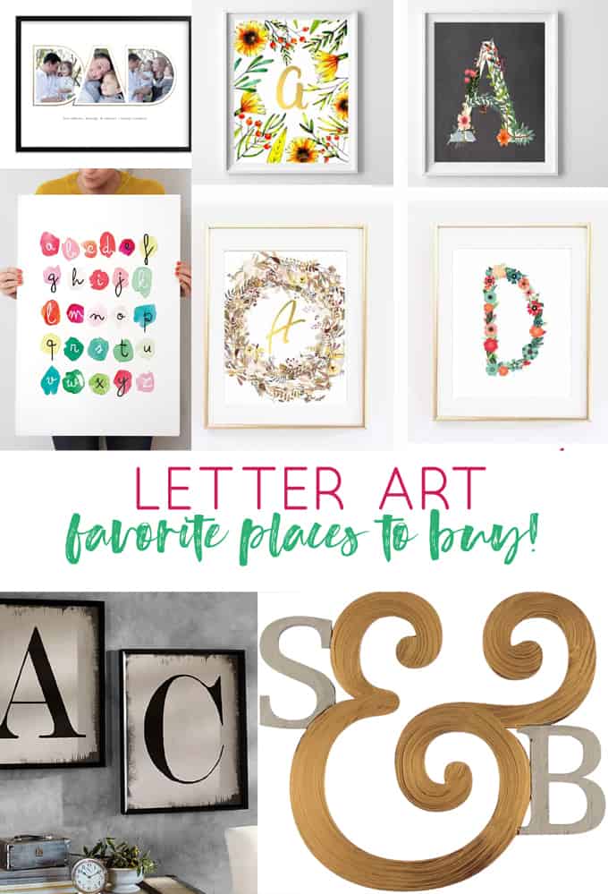 Letter Art My Favorite Sources For Personalized Letter And Name Art